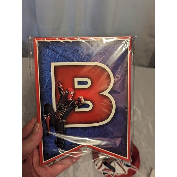 Spider Man Themed Birthday Party Supplies Banners, Toppers, Hanging Decorations - Picture 7 of 16